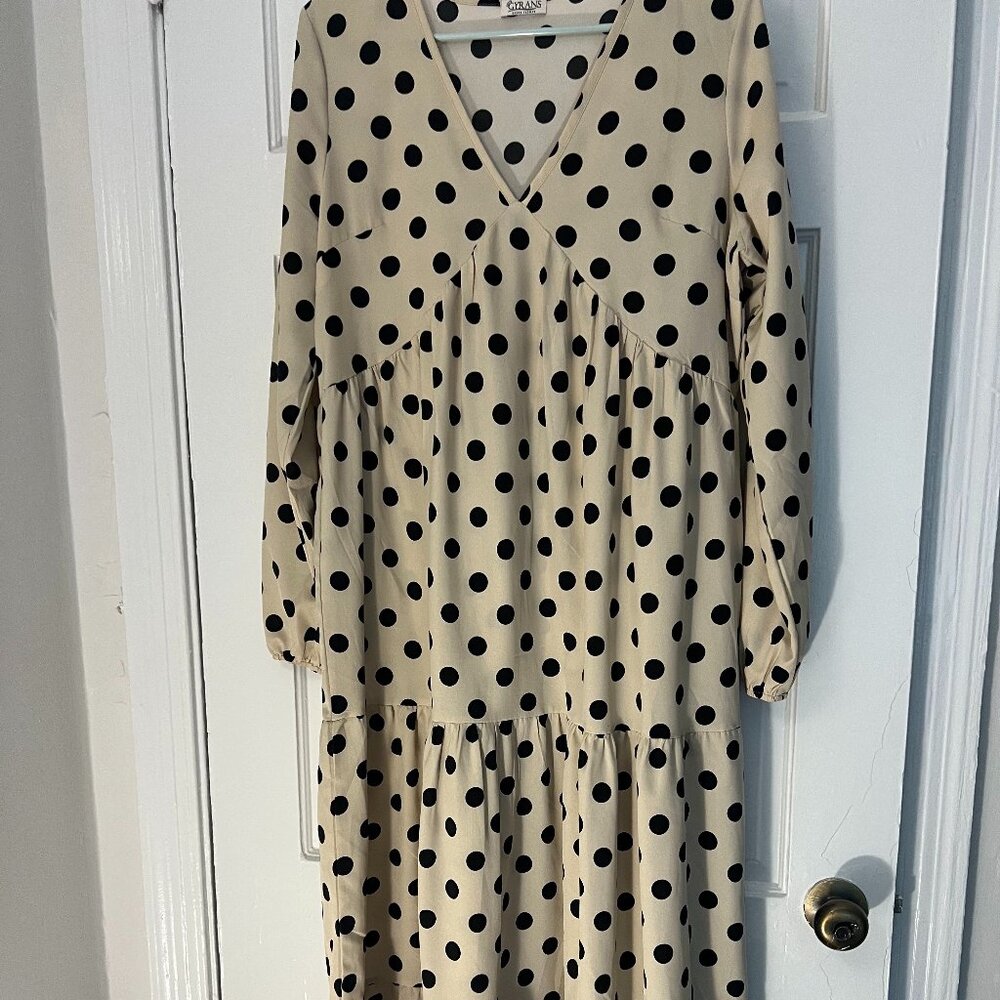 Polka Dot Maxi Dress